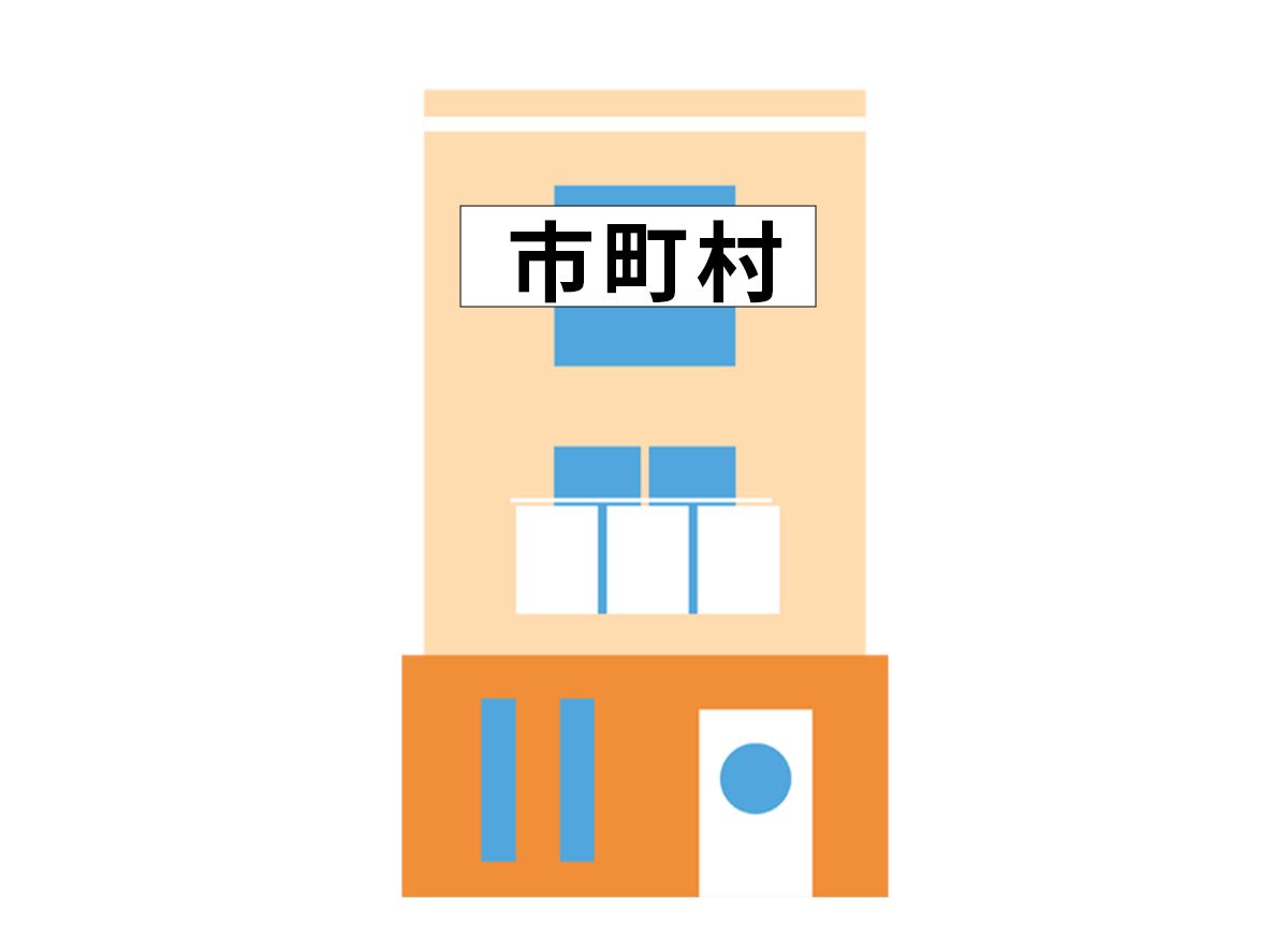 市町村役場へ受給者証の申請手続き